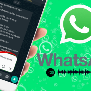 WhatsApp como converter texto em áudio