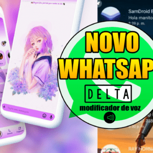 Novo WhatsApp Delta com modificador de voz