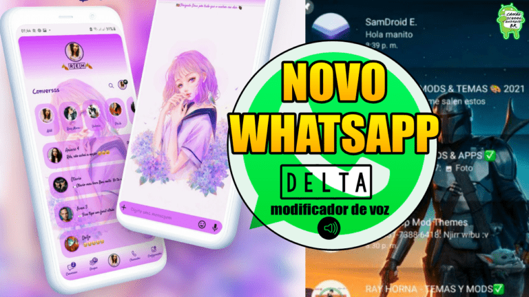 Novo WhatsApp Delta com modificador de voz