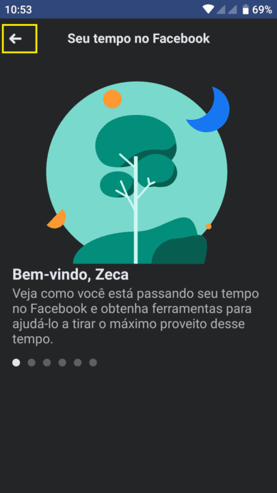 Facebook como consultar o tempo que você passou usando o App