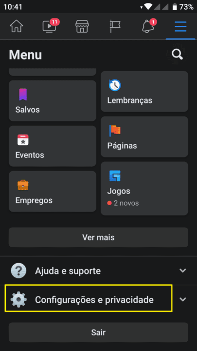 Facebook como consultar o tempo que você passou usando o App