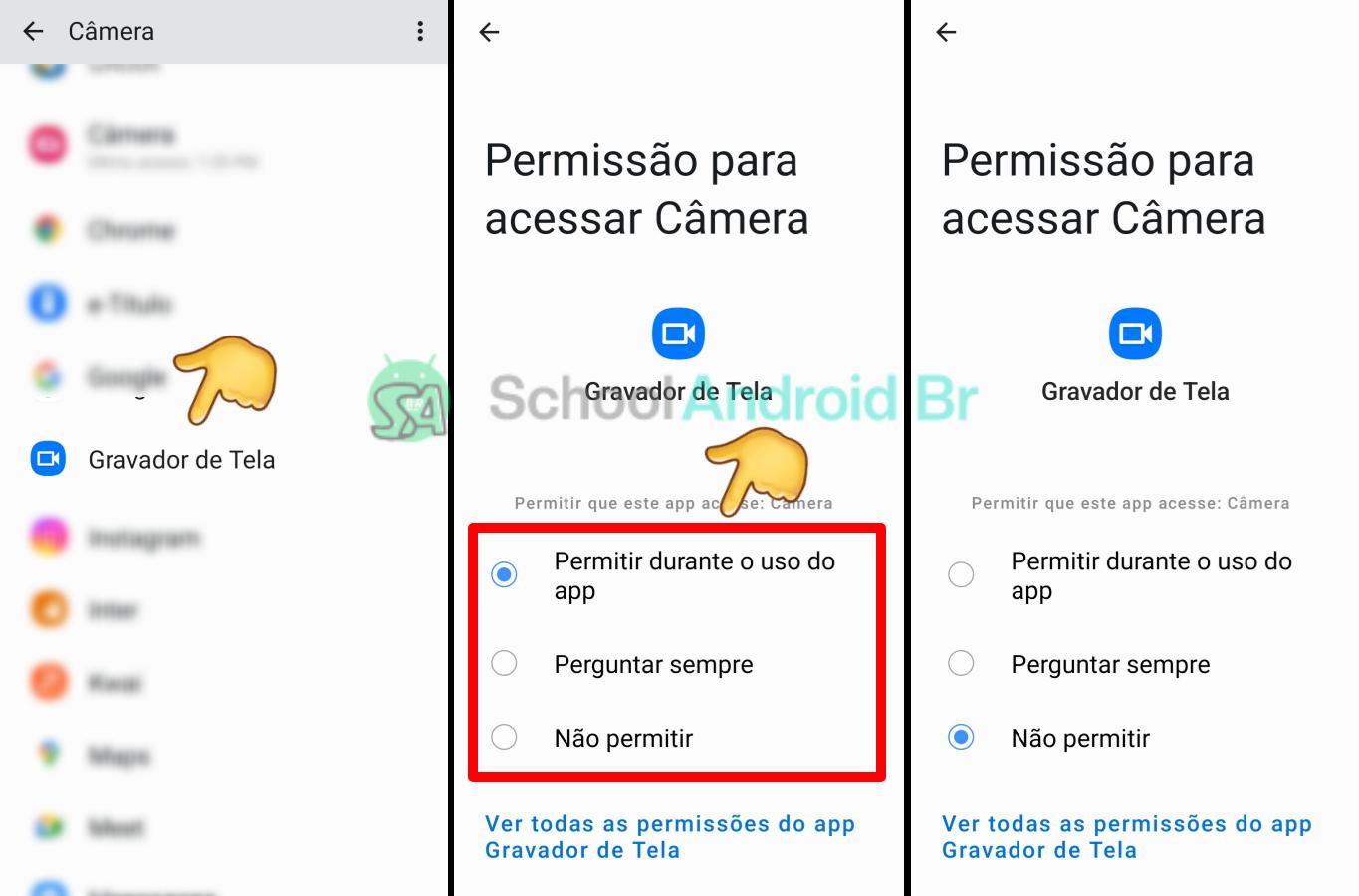 Como ver quais aplicativos acessam a câmera no Android: Guia - School Android Br Gerenciando permissões de câmera em aplicativo no Android