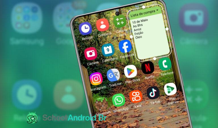 Como criar lembretes na tela do celular Android: Guia - School Android Br Lembrete na tela do celular Android