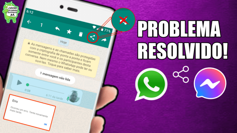 Como compartilhar áudio do WhatsaApp com o Messenger