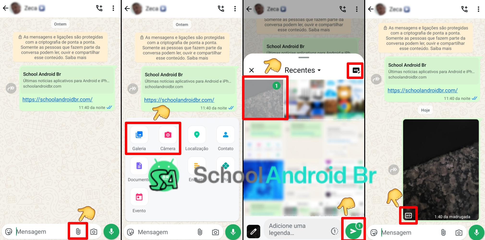Como enviar fotos em alta qualidade no WhatsApp: Guia - School Android Br Enviar fotos e vídeos em alta qualidade no WhatsApp