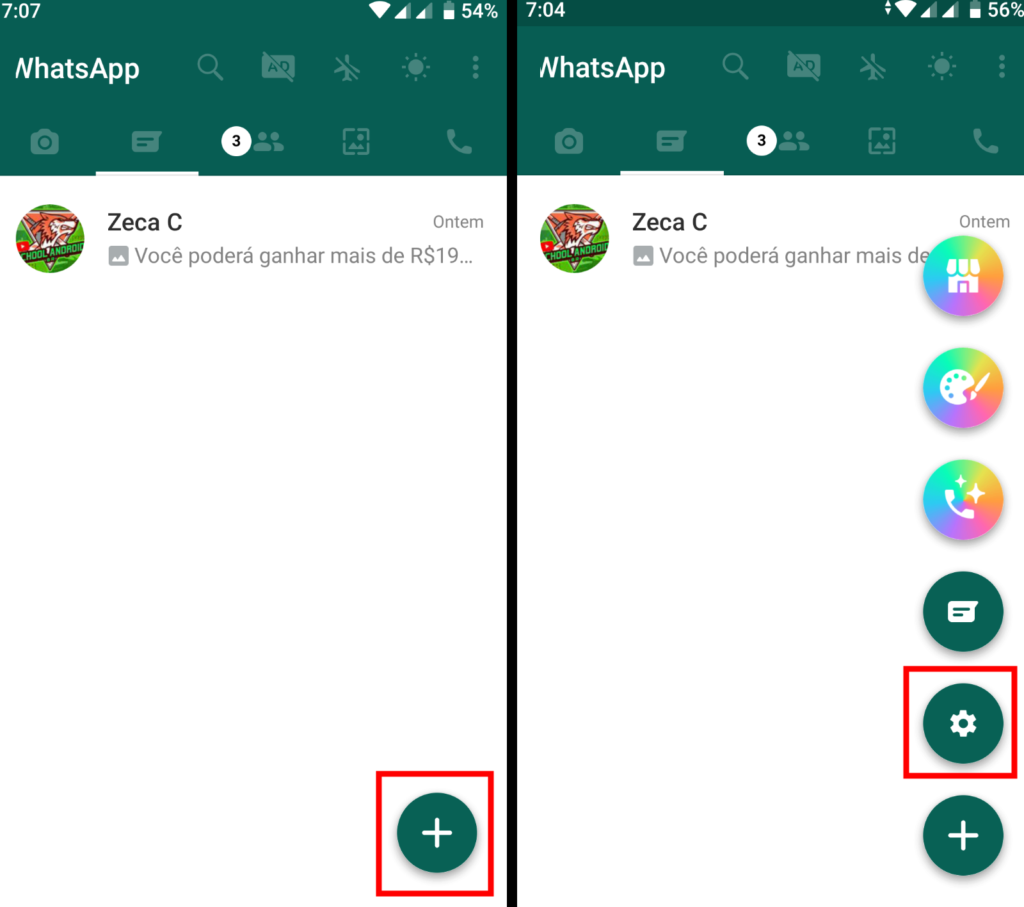 WhatsApp como postar status em alta qualidade