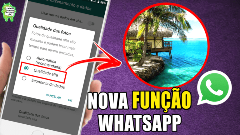 WhatsApp como enviar fotos em alta qualidade nova função