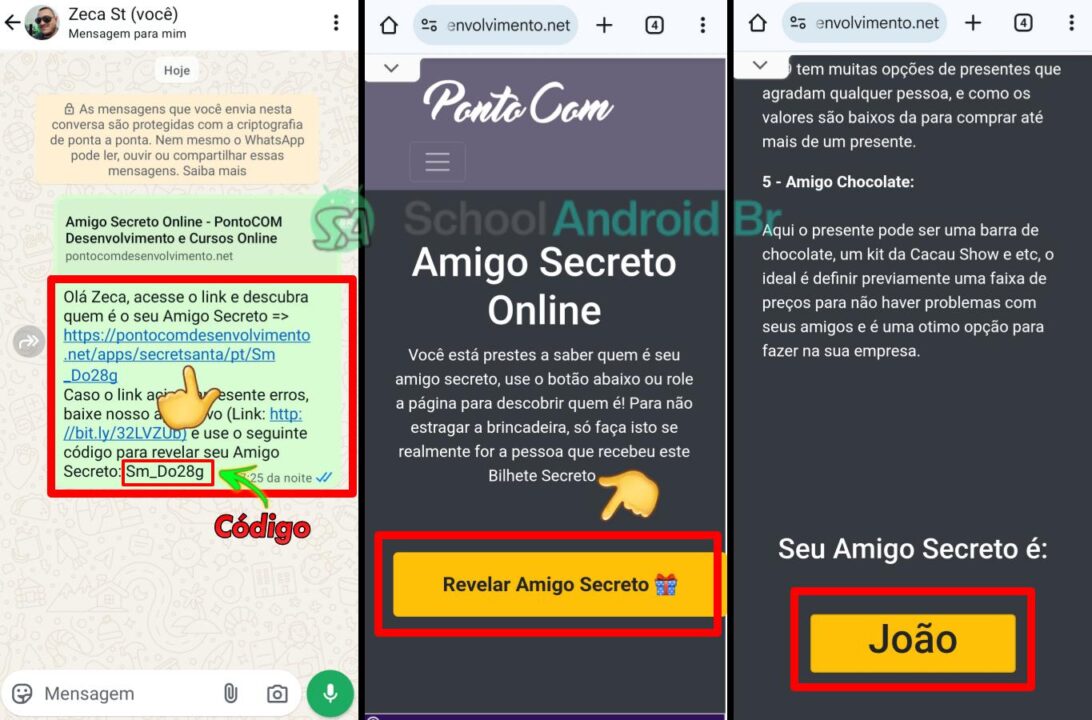 Como organizar um amigo secreto pelo WhatsApp: Passo a passo - School Android Br Amigo secreto pelo WhatsApp