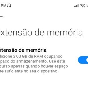 Xiaomi celulares compatíveis com expansão virtual de RAM