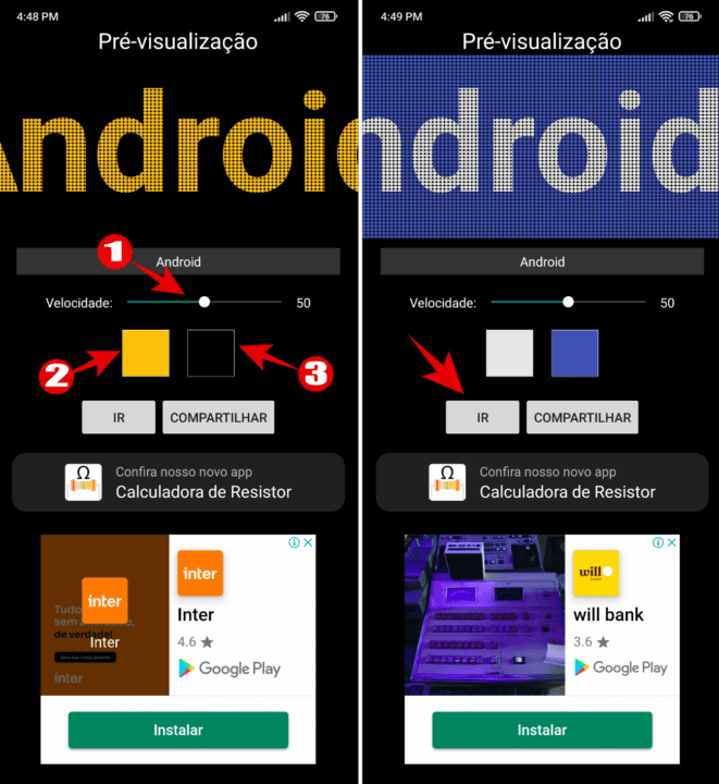 Como fazer letreiro luminoso no celular