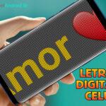Letreiro digital no celular app