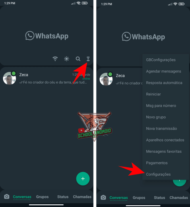 GBWhatsApp como recuperar sua conta sem perder o histórico