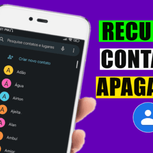 Contatos apagados como recuperar da agenda