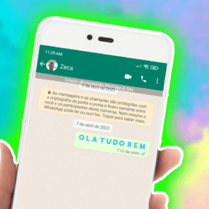 WhatsApp como escrever colorido