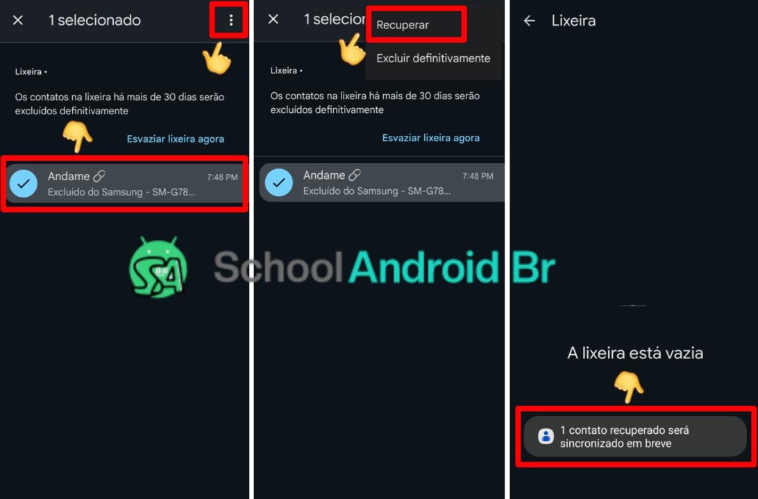 Como recuperar contatos apagados no Android: Guia - School Android Br Recuperar contatos apagados no Android