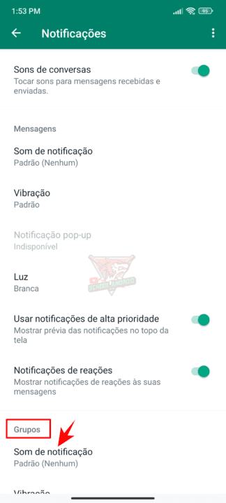 WhatsApp: sons diferentes em cada conversas