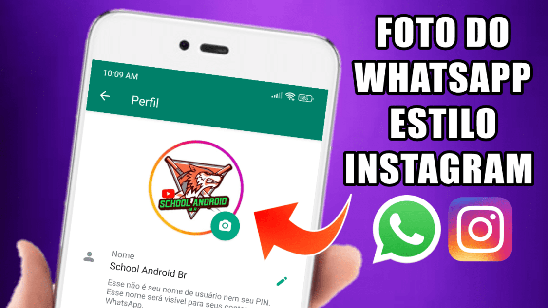 Como deixar a foto do WhatsApp estilo Instagram