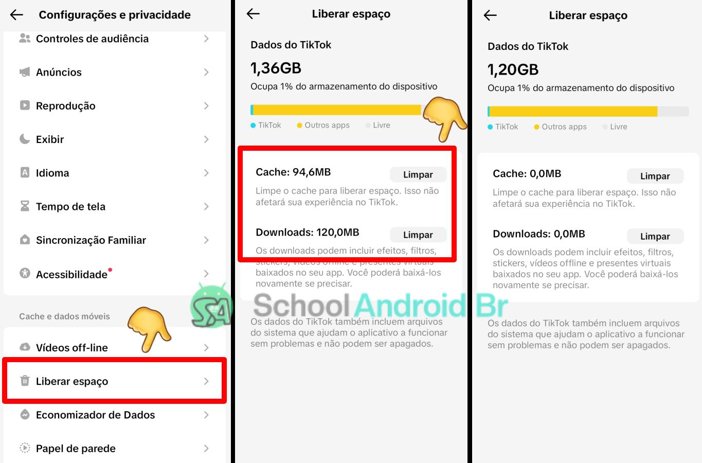 Como limpar o cache do TikTok e liberar espaço - School Android Br Limpar cache no Tiktok e liberar espaço