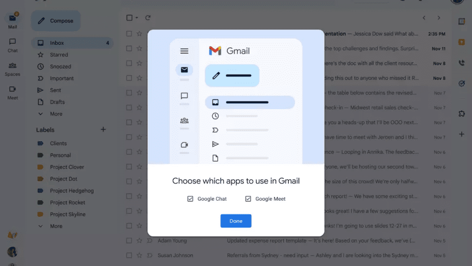 Gmail nova interface organizada começa ser lançada para usuários1