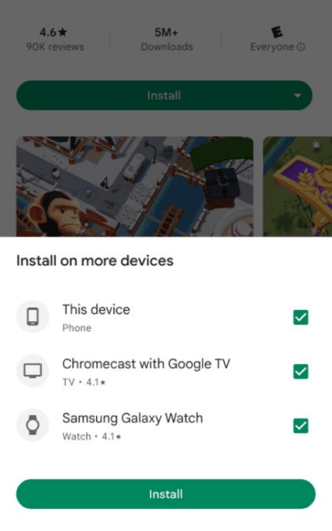 O Google facilita a instalação de aplicativos em outros dispositivo do seu telefone Android