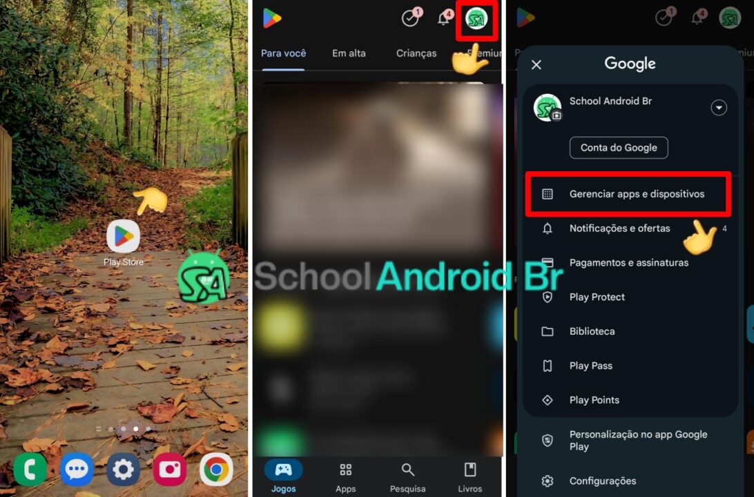 Como atualizar o Caixa Tem no Android e iPhone: Guia - School Android Br Google Play gerenciando apps e dispositivos