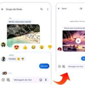 Mensagens do Google, como usar reações emoji com qualquer destinatário