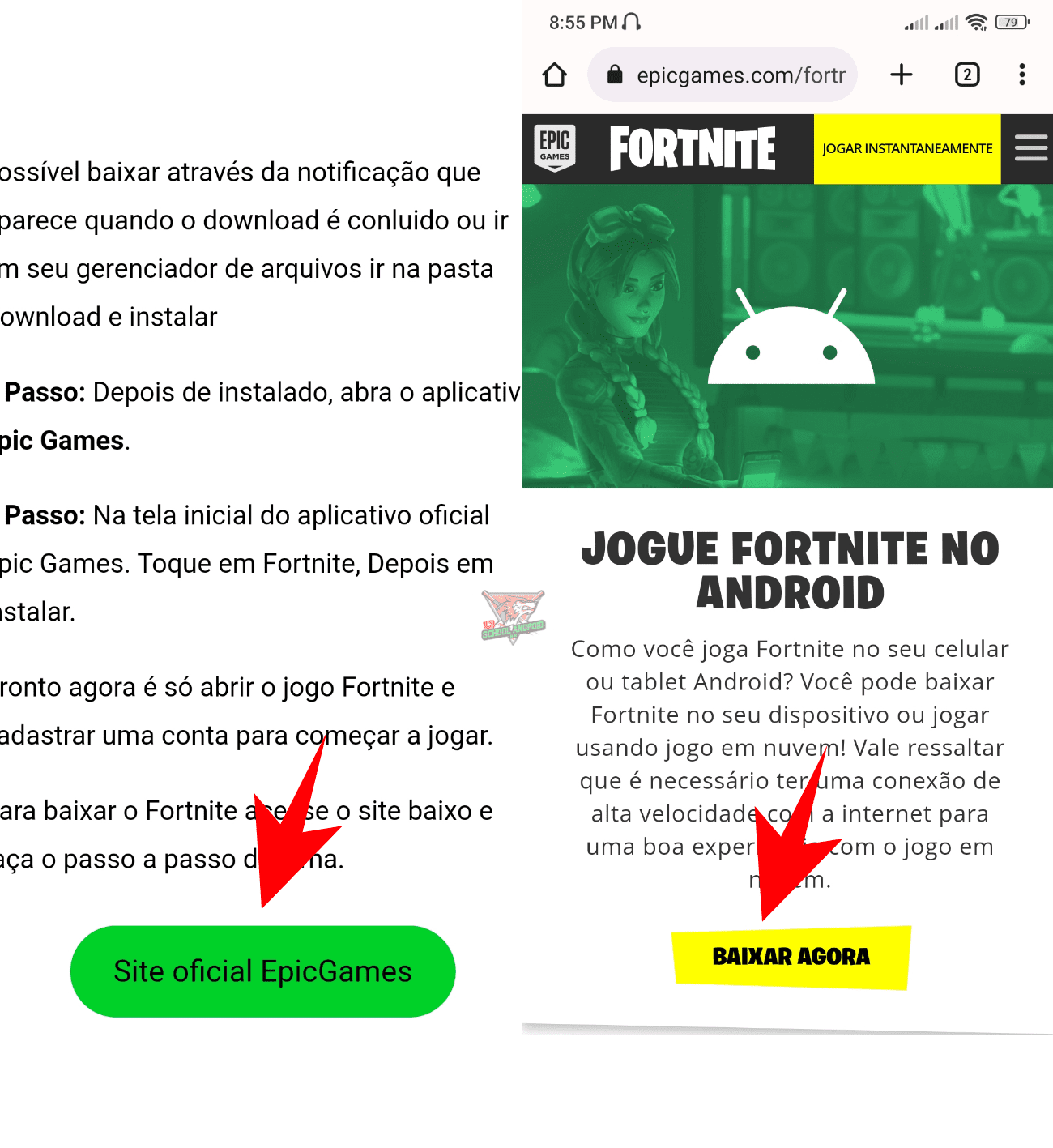 Como baixar Fortnite no celular Android no site oficial