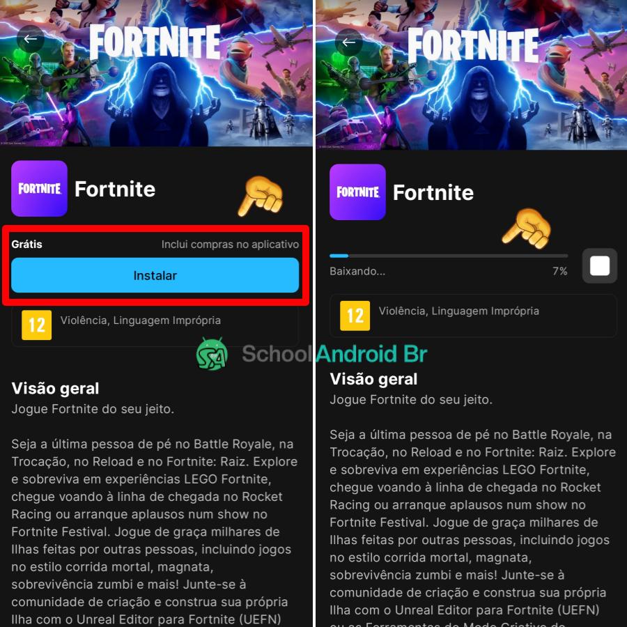 Como baixar e instalar Fortnite no Android: Guia - School Android Br Instalação Fortnite pela Epic Games