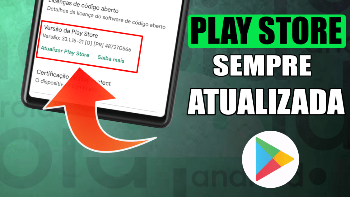 Como atualizar a loja Play Store para última versão