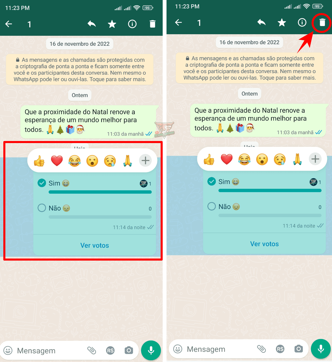 Como criar enquete no WhatsApp