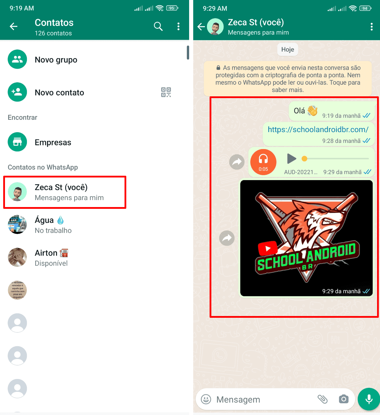 WhatsApp novo recurso permite mandar mensagem a si mesmo(a)