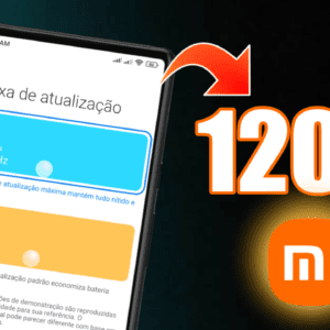 Como ativar taxa de atualização de 120Hz celulares Xiaomi