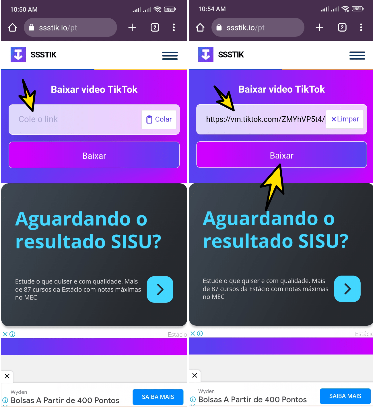 Como baixar vídeos do TikTok, sem marca d'água