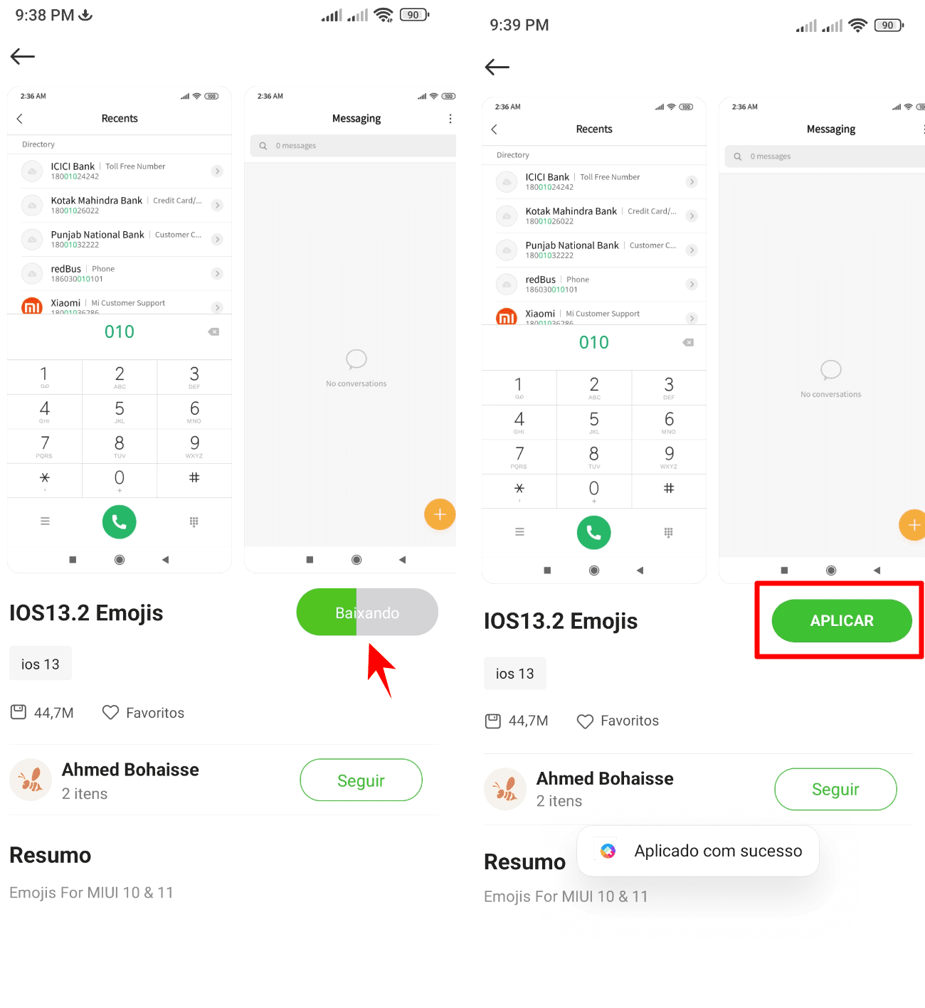 Guia para mudar as fontes no celular Xiaomi