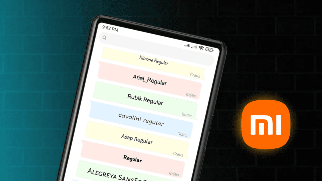 Guia para mudar as fontes no celular Xiaomi