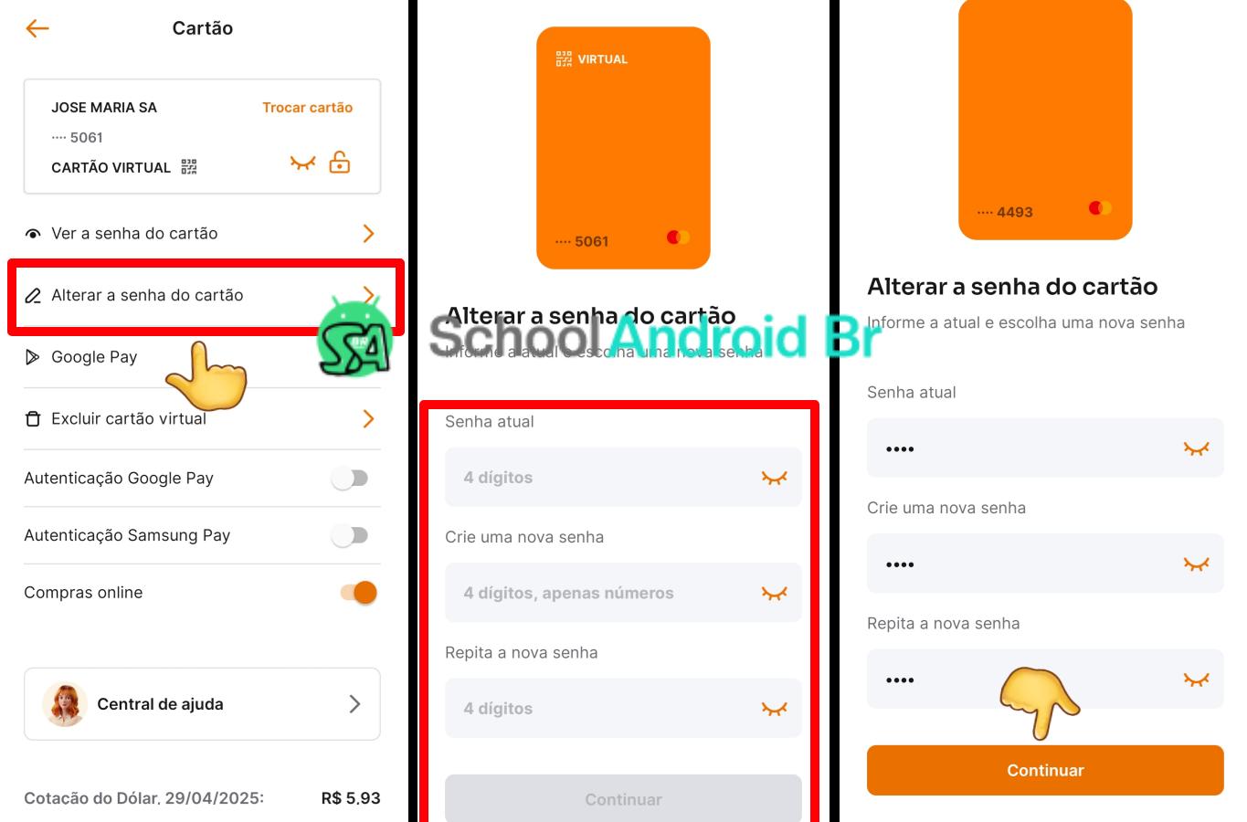 Como mudar a senha do cartão Banco Inter: Guia passo a passo - School Android Br Alterar senha cartão Banco Inter