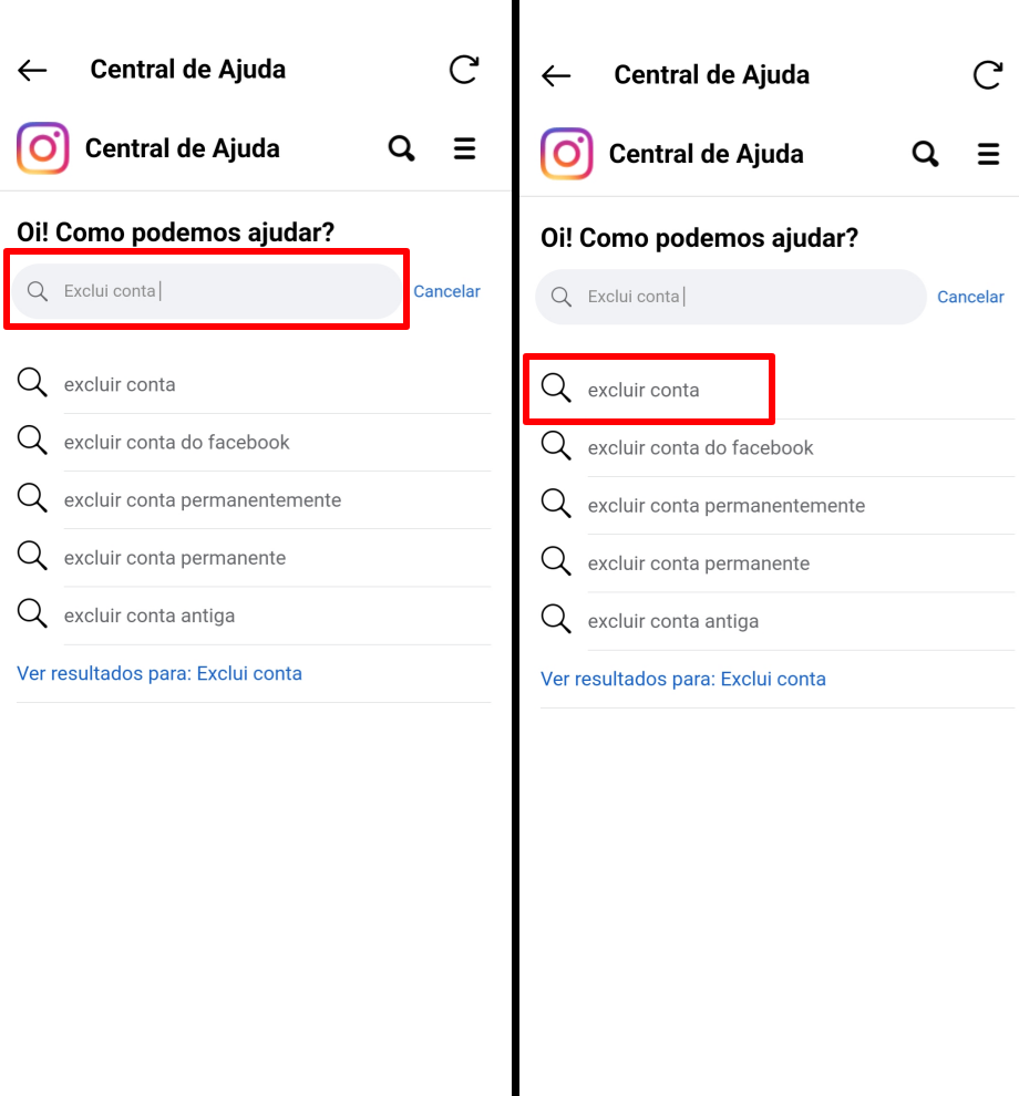 Como deletar conta do Instagram - no celular