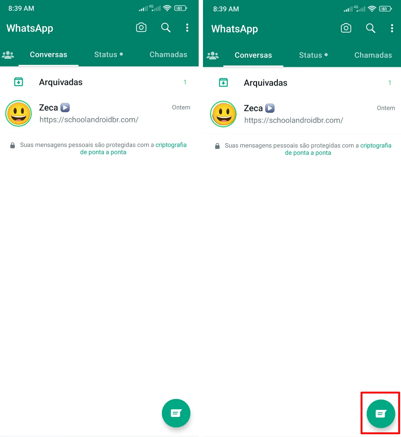 Como enviar uma mensagem para si mesmo no WhatsApp