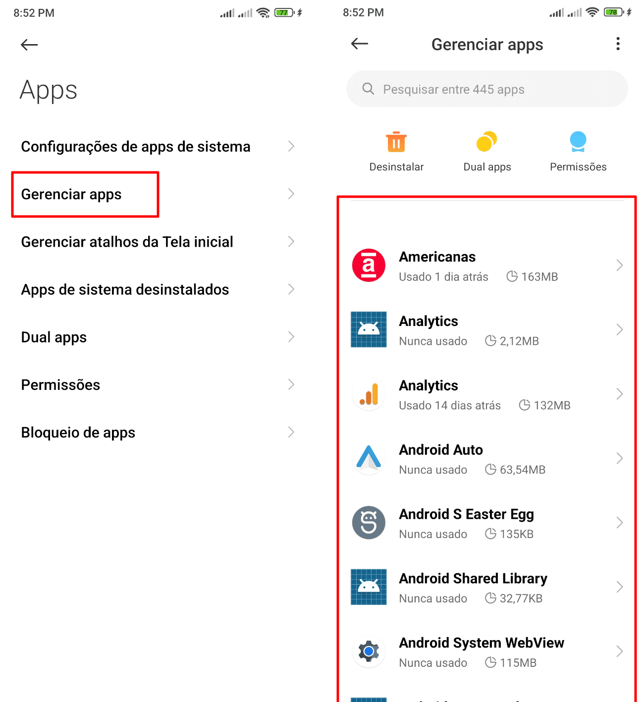 Como (e quando) limpar o cache ou os dados do aplicativo no Android