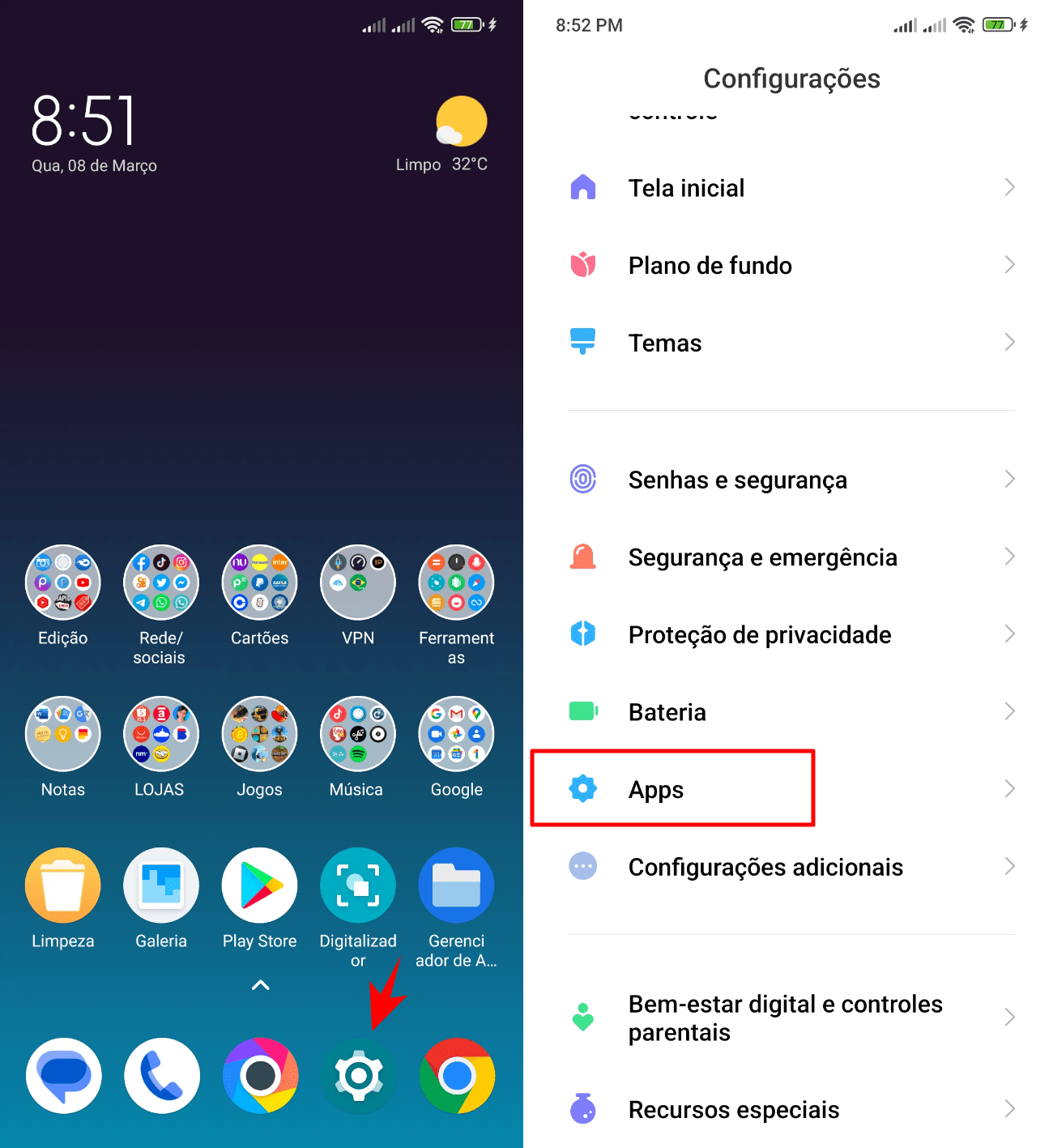 Como (e quando) limpar o cache ou os dados do aplicativo no Android