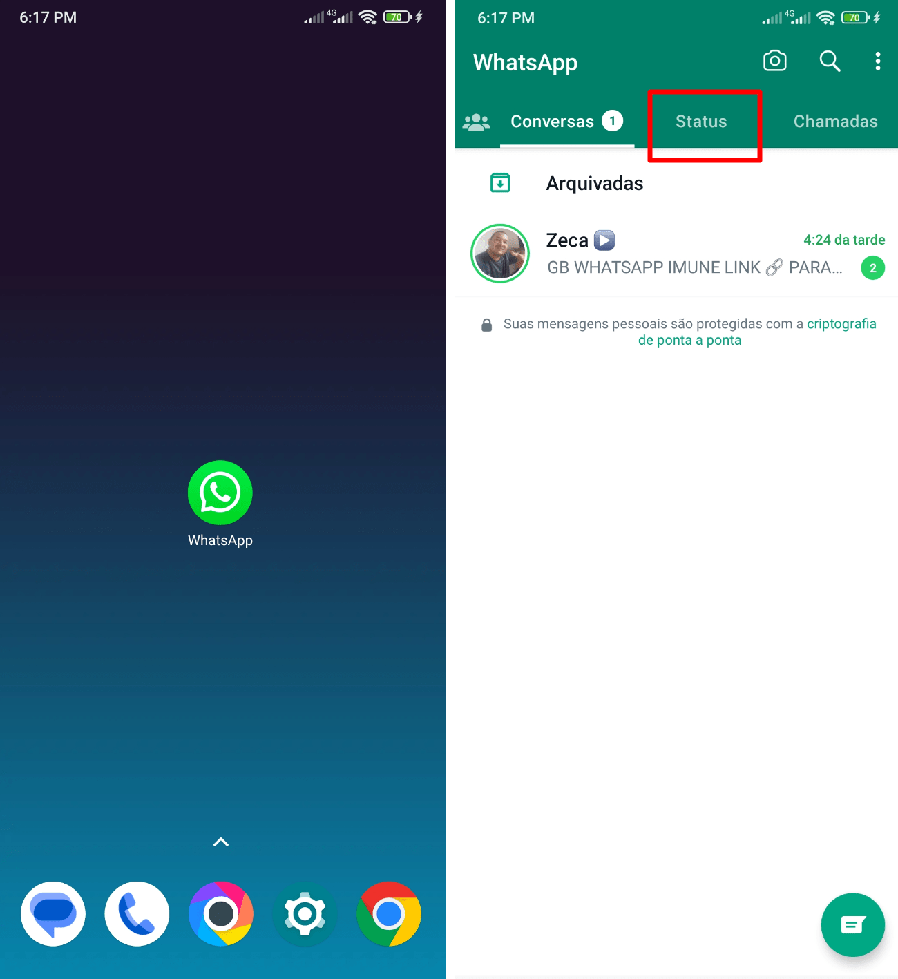 Como usar o Seletor de Público Privado no WhatsApp