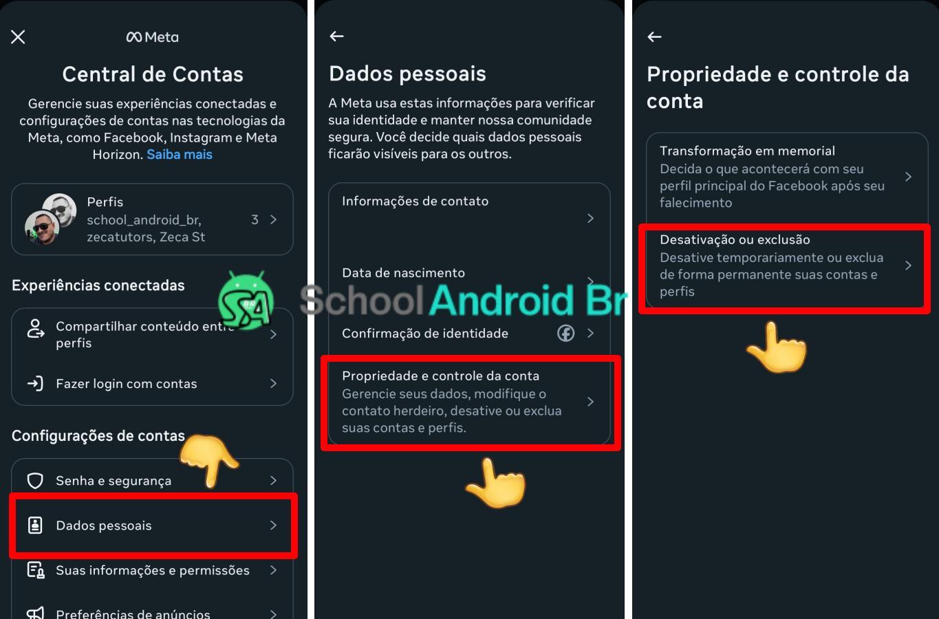 Como excluir conta do Instagram pelo Celular: Passo a passo - School Android Br Propriedade e controle da conta Instagram no app