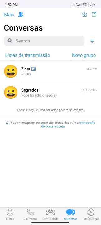 WhatsApp iPhone para Android: Atualizado