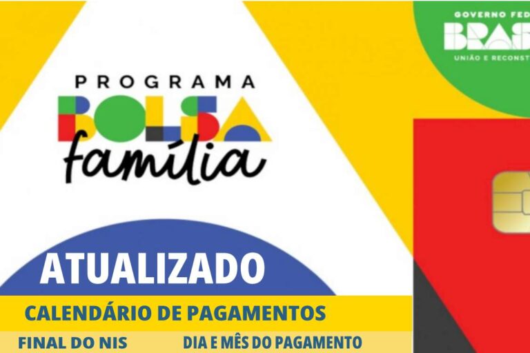 bolsa família calendário atualizado