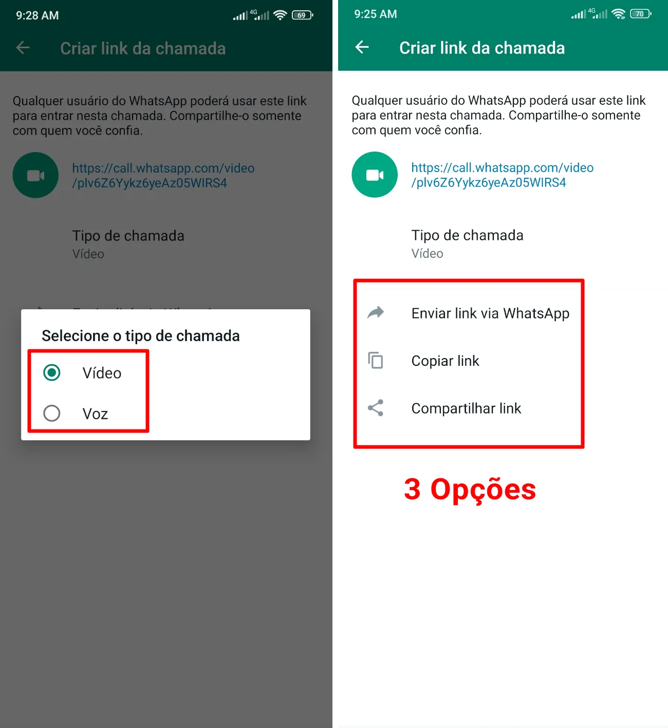 Como criar links de chamada no WhatsApp