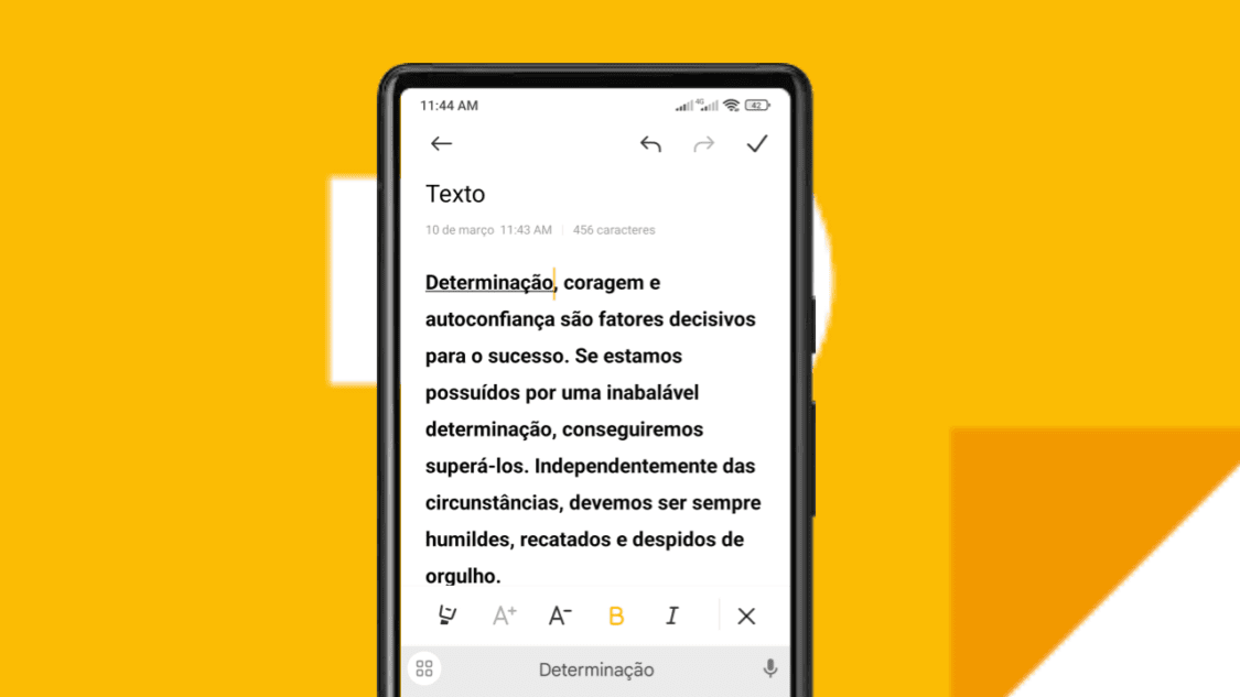 Aprenda como editar texto copiado no Android 13