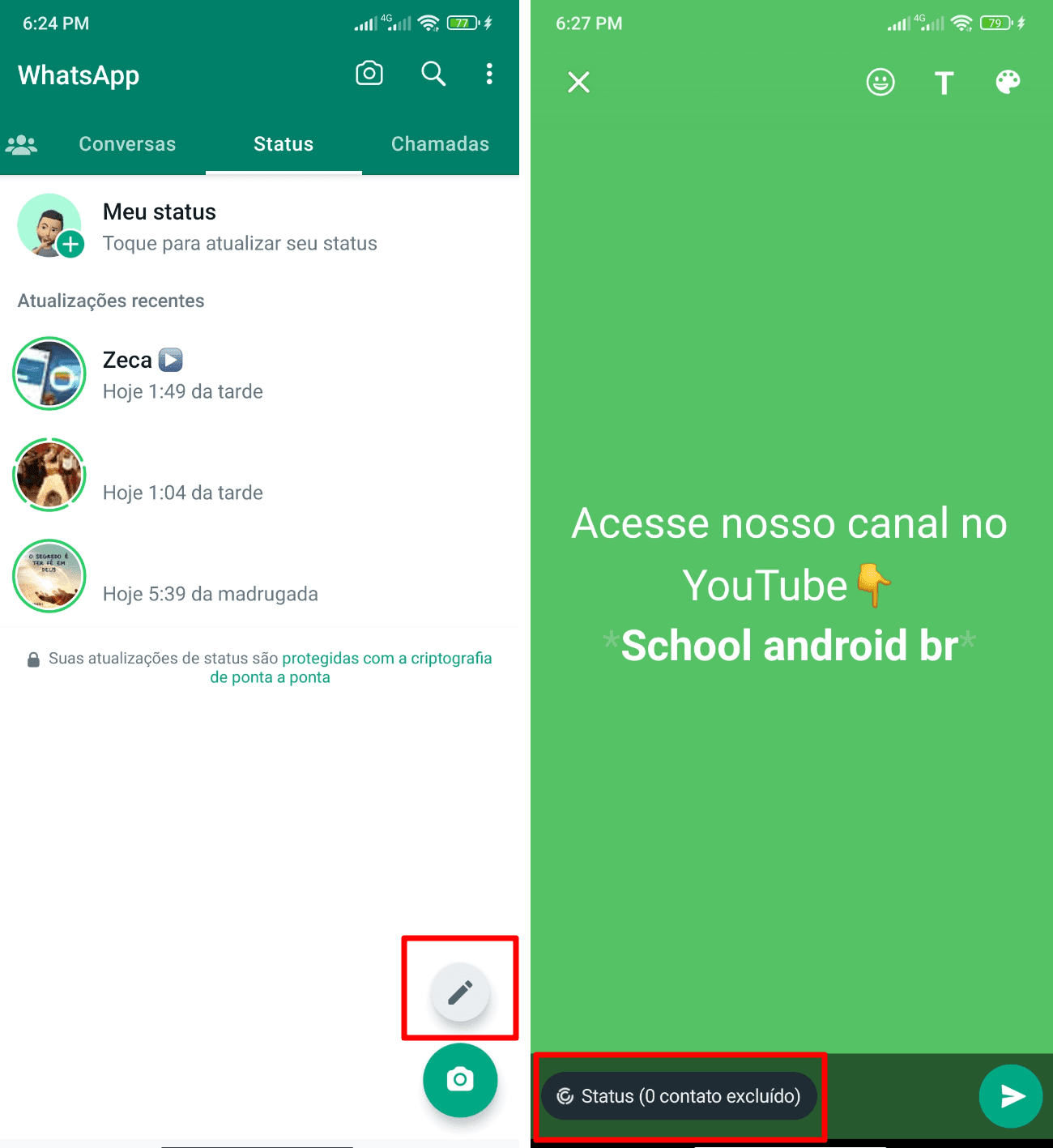 Como usar o Seletor de Público Privado no WhatsApp