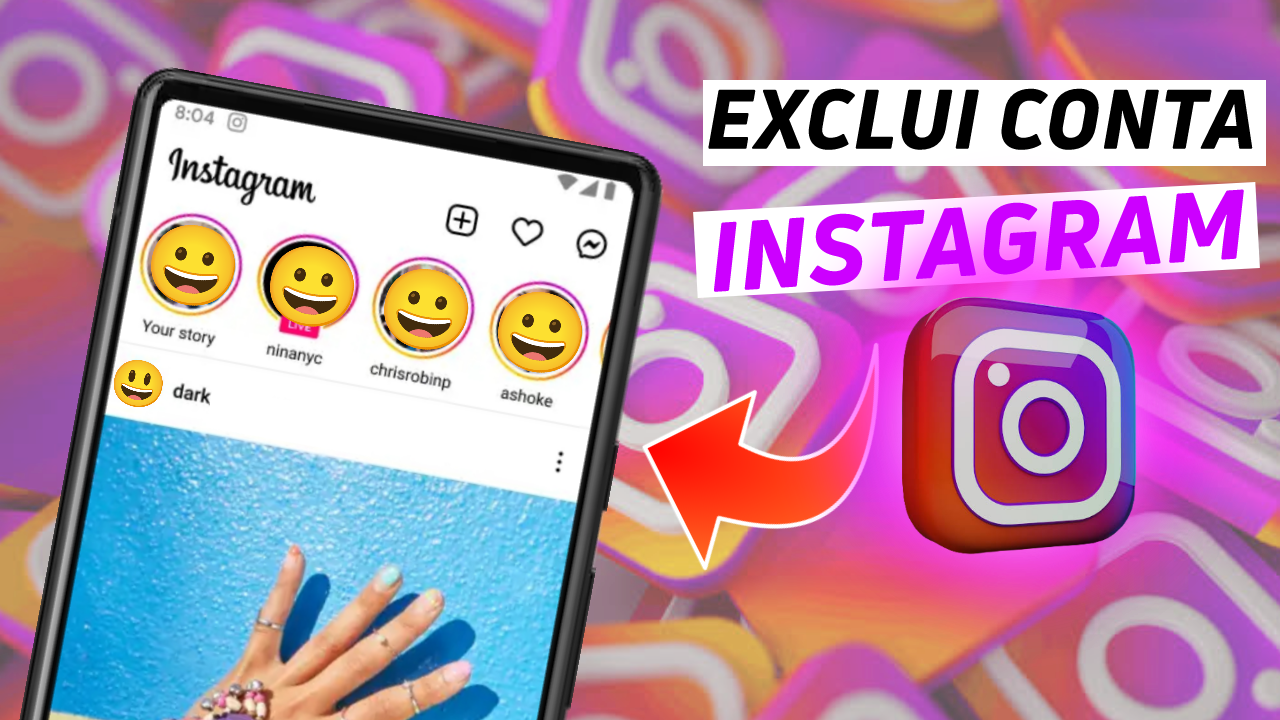 Como deletar conta do Instagram