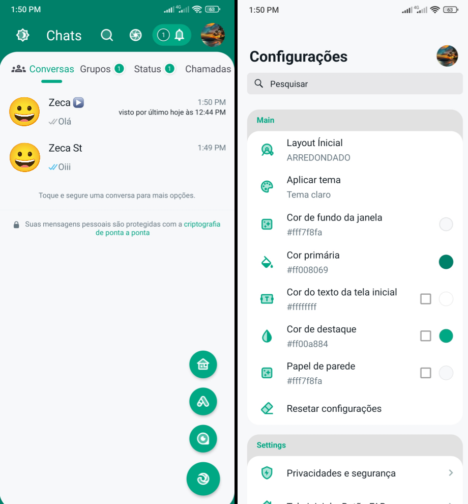 WhatsApp Delta V9.63 Última versão 2023 - link para download