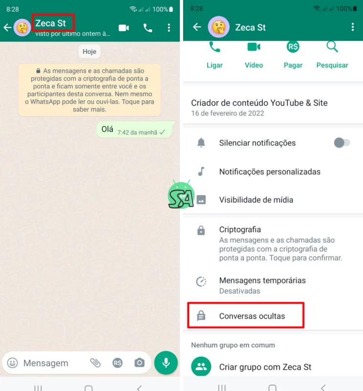 Como ocultar conversas no WhatsApp com biometria